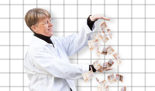 Doktor Elin Östman släpper tusenlappar neråt