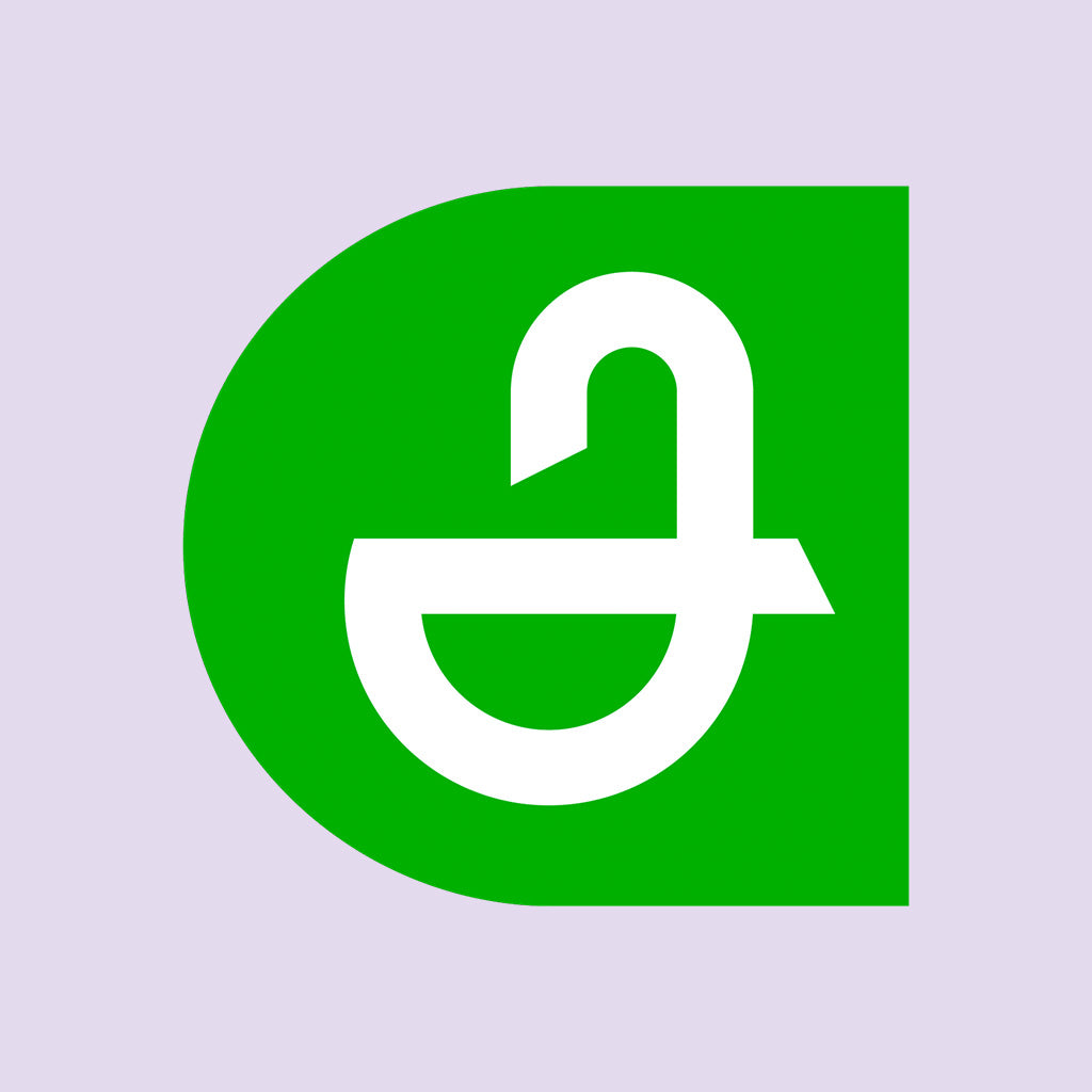 Apoteket AB:s logotyp med blå bakgrund